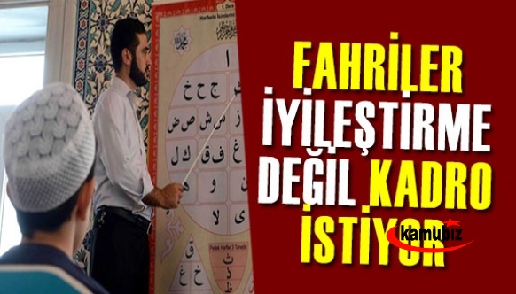 Fahri Kuran Kursu öğreticileri artık iyileştirme değil KADRO istiyor!