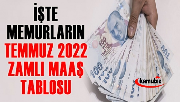 Memur ve emekli maaşına ek zam geliyor! İşte unvanlara göre Temmuz 2022 yeni maaşlar