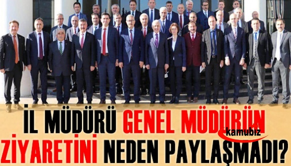 İl milli eğitim müdürü, Personel Genel Müdürün ziyaretini neden paylaşmadı?