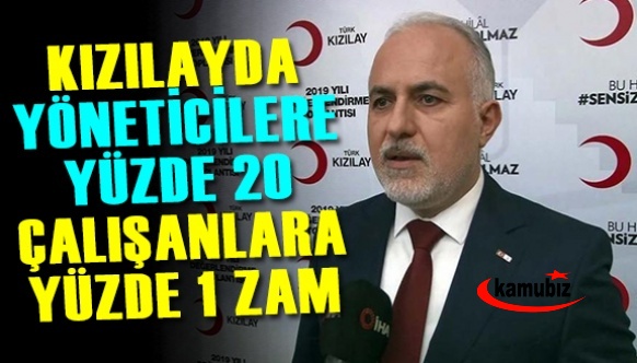 O kurumdaki yöneticilere yüzde 20, çalışanlara ise yüzde 1 ek zam