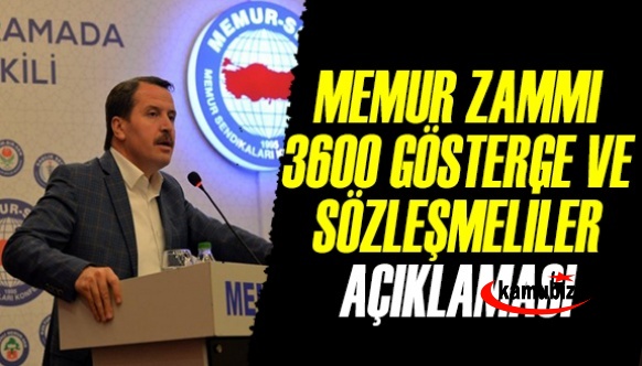 Ali Yalçın'dan memur zammı, 3600 ek gösterge ve sözleşmeliye kadro açıklaması