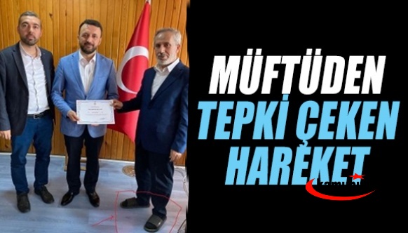 İl Müftüsünden makamında tepki çeken tavır!