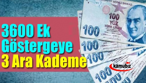 3600 ek göstergeye 3 ara kademe: Eski emeklileri de kapsayacak…