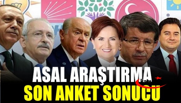 AK Parti'ye yakın Asal Araştırma son anket sonucu