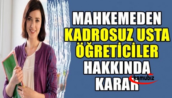 Kadrosuz usta öğreticilerin sendika üyeliği hakkında mahkeme kararı