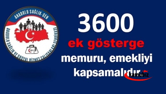 3600 ek göstergede adil ve hakkaniyetli bir düzenlemeden yanayız