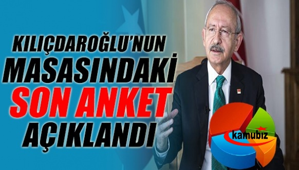 CHP'nin masasındaki son anket ortaya çıktı