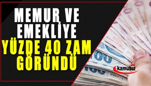 Sözcü Gazetesine göre memur ve emekliye yüzde 40 zam göründü