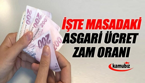 İşte masadaki asgari ücret zam oranı!