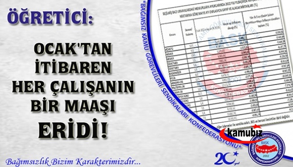 Ocak'tan itibaren her çalışanın bir maaşı eridi!