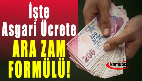 İşte asgari ücrete ara zam formülü!