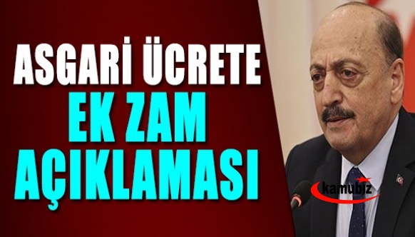 Bakan Bilgin'den asgari ücrete ek zam açıklaması: Haftaya..