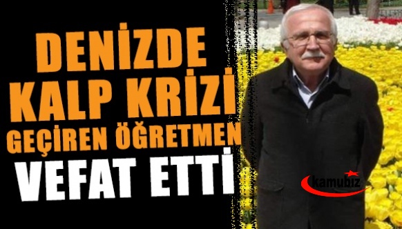 Yüzerken kalp krizi geçiren matematik öğretmen öldü!