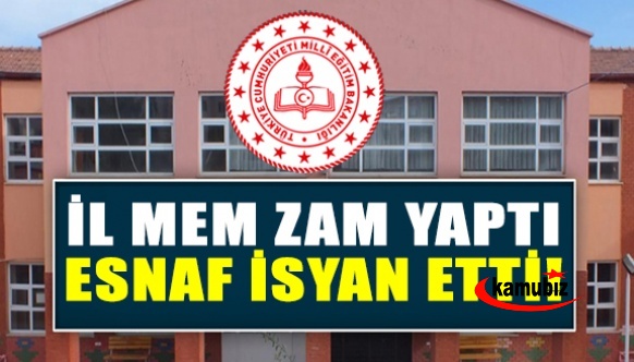 İl milli eğitim müdürlüğü yüzde 600 zam yaptı, esnaf isyan etti!