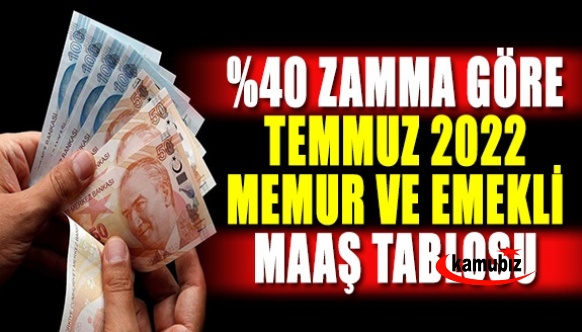 Sabah Gazetesi mesleklere göre yüzde 40 zamla memur ve emekli maaşlarını hesapladı