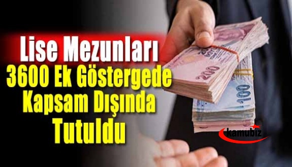 Lise mezunu memurlar 3600 ek göstergede kapsam dışında tutuldu