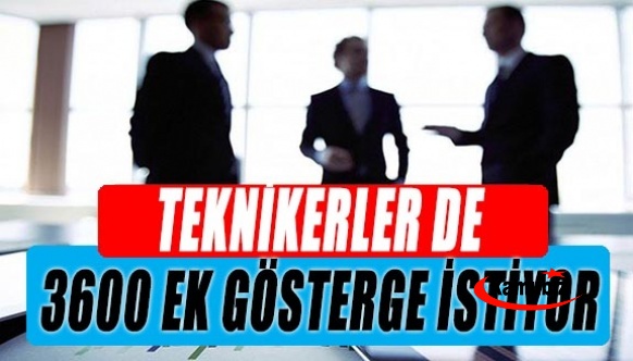 Kamudaki teknikerler de 3600 ek gösterge istiyor