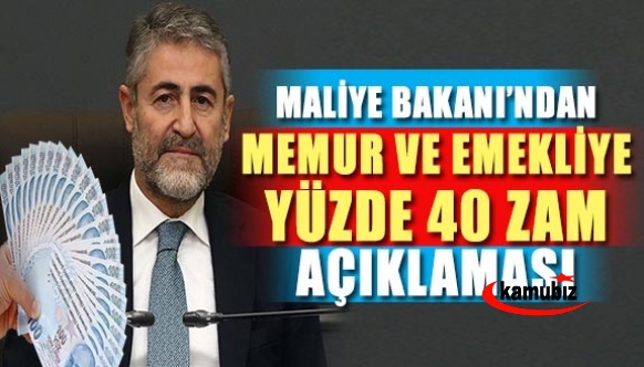 Maliye Bakanından memur ve emekliye yüzde 40 zam açıklaması