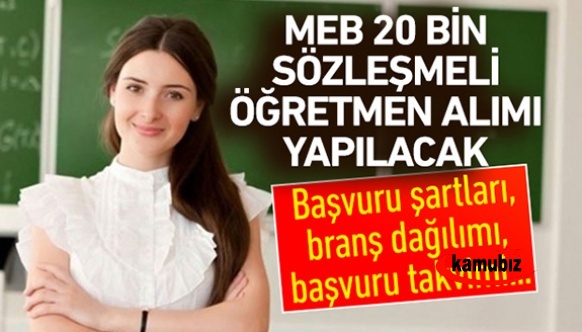 20 bin öğretmen ataması kılavuz, taban puanlar ve branş kontenjanları açıklandı