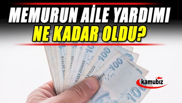 Memurun aile yardımı (eş ve çocuk yardımı) ne kadar oldu?