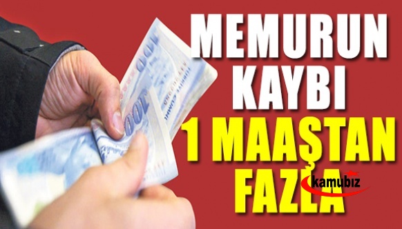 TÜİK Rakamlarına Göre Memurun Kaybı Bir Maaşından Fazla!