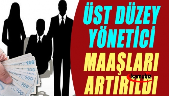 Üst düzey yönetici ve mülki idare amirlerinin maaşları da artırıldı