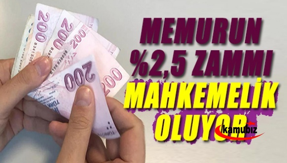 Sendikalar memurun yüzde 2,5 luk zammını yargıya taşıyor