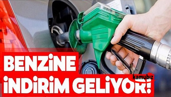 Benzine pazartesi 96 kuruş indirim geliyor