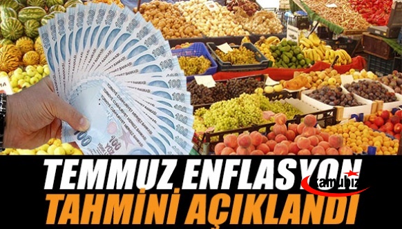 Temmuz ayı enflasyon tahmini açıklandı